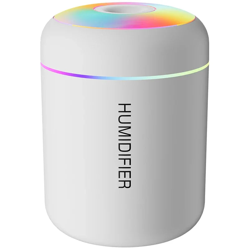 Mini Air Humidifier with LED Light – 180ml USB